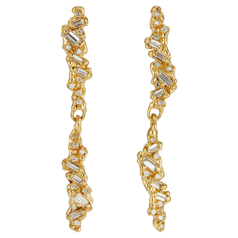 Armach Diamond Scatter Drop Earrings