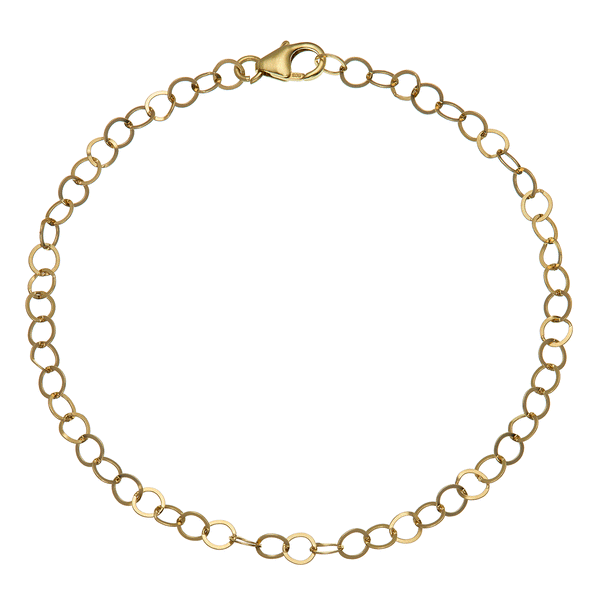 LI Small Forged Gold Link Chain Bracelet