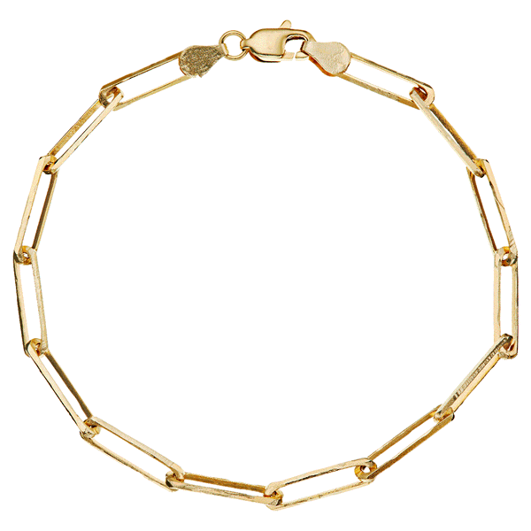 X Gold Link Chain Bracelet