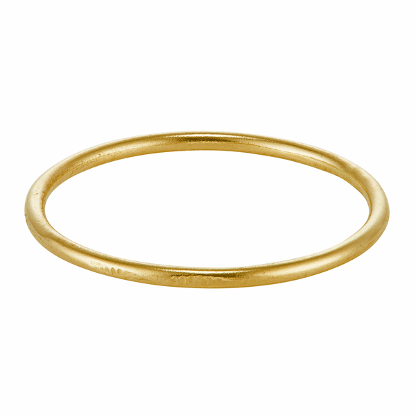 LXII 1mm Gold Eroded Wedding Band